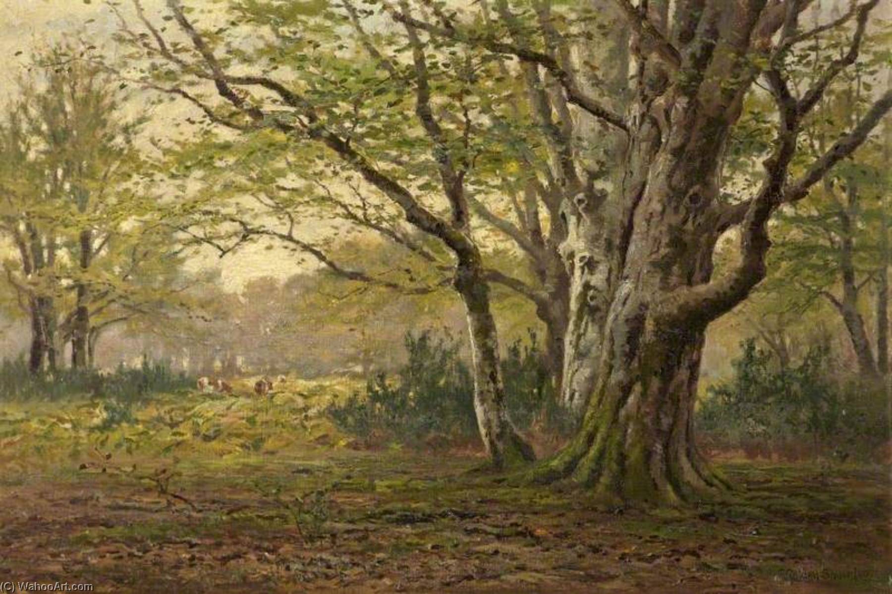 WikiOO.org - Енциклопедія образотворчого мистецтва - Живопис, Картини
 Frederick Golden Short - A New Forest Glade