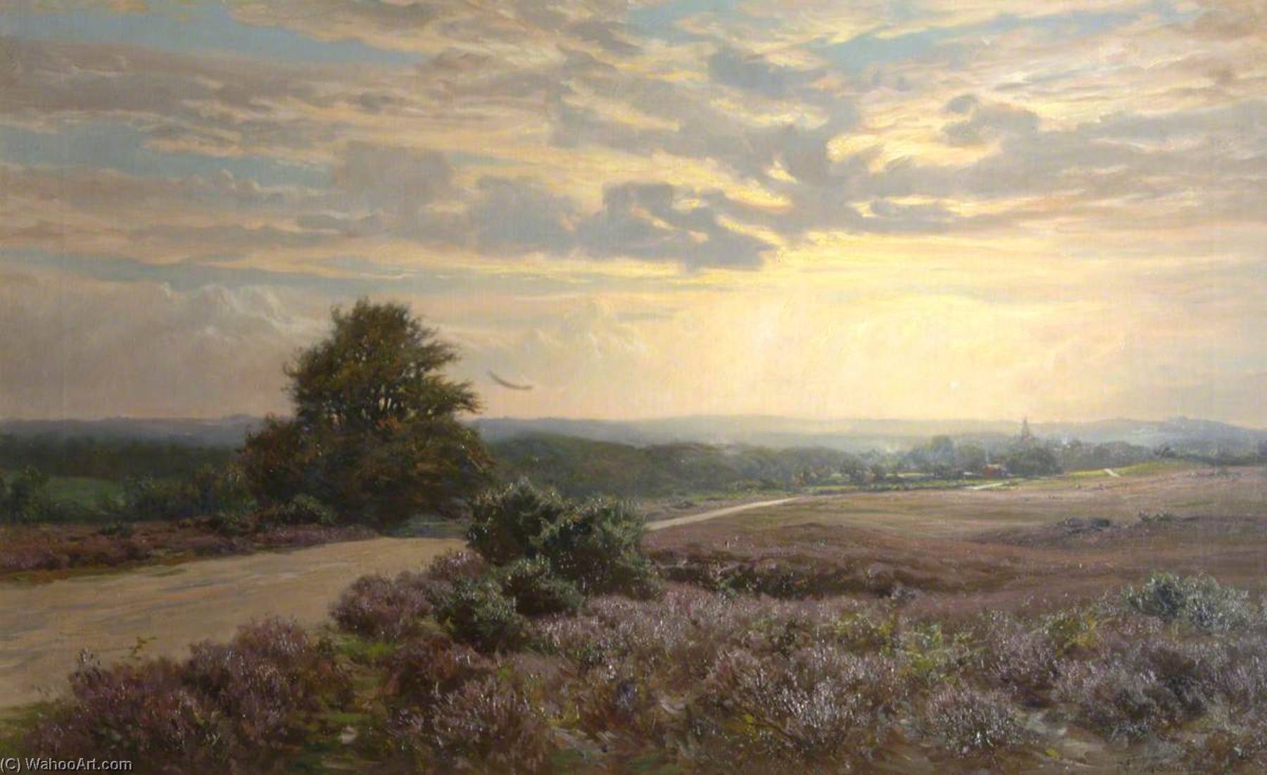 Wikioo.org - The Encyclopedia of Fine Arts - Painting, Artwork by Frederick Golden Short - Beaulieu Road, New Forest