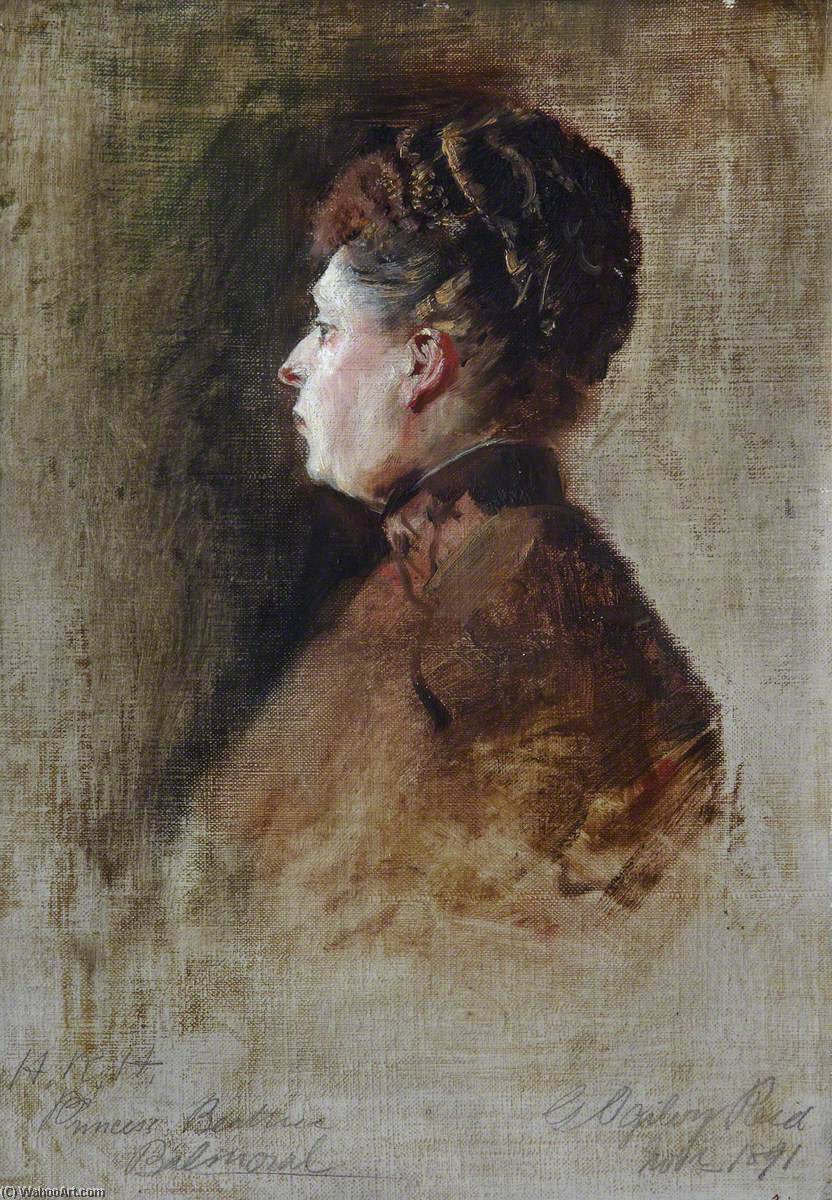 Wikioo.org - The Encyclopedia of Fine Arts - Painting, Artwork by George Ogilvy Reid - Sketch of HRH Princess Beatrice of Battenberg (1857–1944)