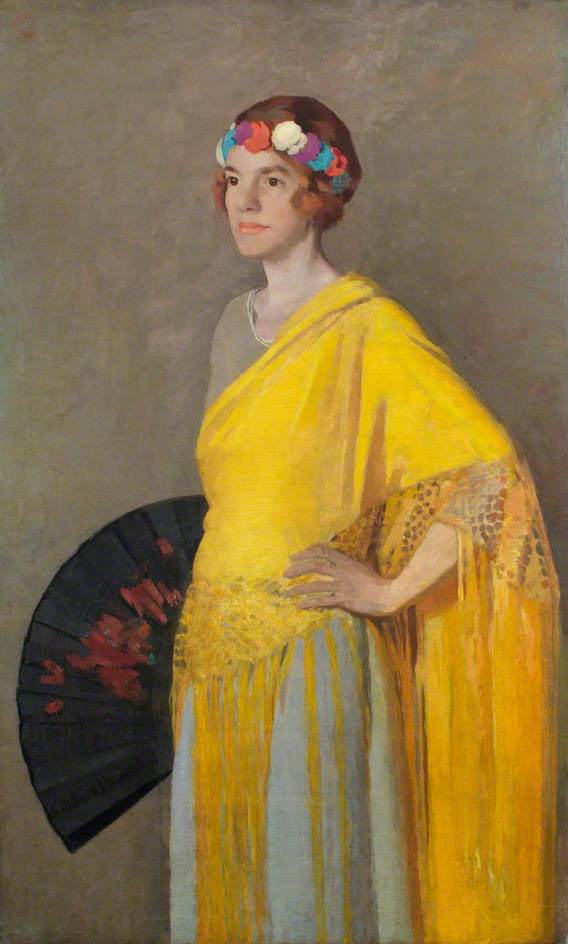 Wikioo.org - The Encyclopedia of Fine Arts - Painting, Artwork by Miles Fletcher De Montmorency - Yellow Lady