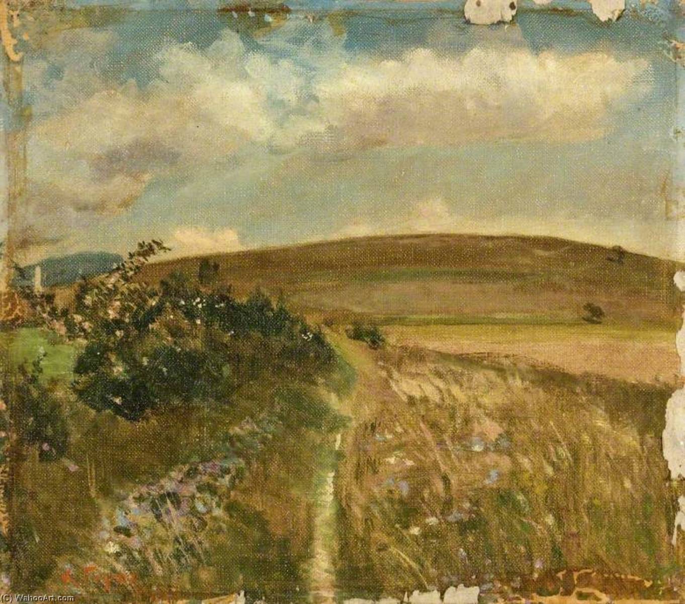 Wikioo.org - The Encyclopedia of Fine Arts - Painting, Artwork by Kate Allen Tryon - Liddington Hill, Swindon, Wiltshire