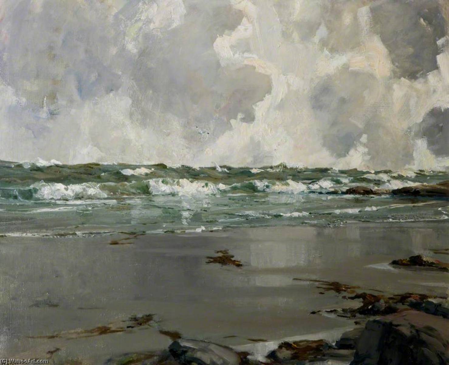 Wikioo.org - The Encyclopedia of Fine Arts - Painting, Artwork by James Humbert Craig - Seascape or Clouds from the Atlantic