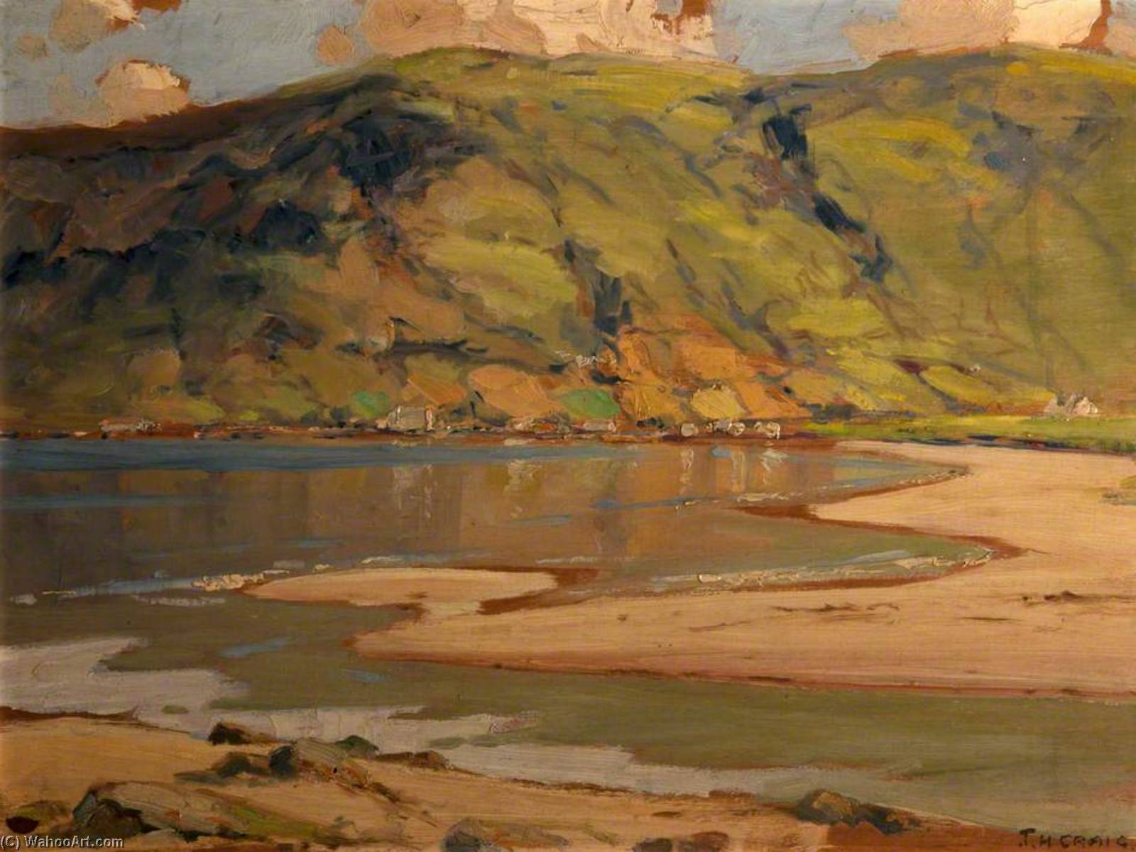 Wikioo.org - The Encyclopedia of Fine Arts - Painting, Artwork by James Humbert Craig - Red Bay, Waterfoot