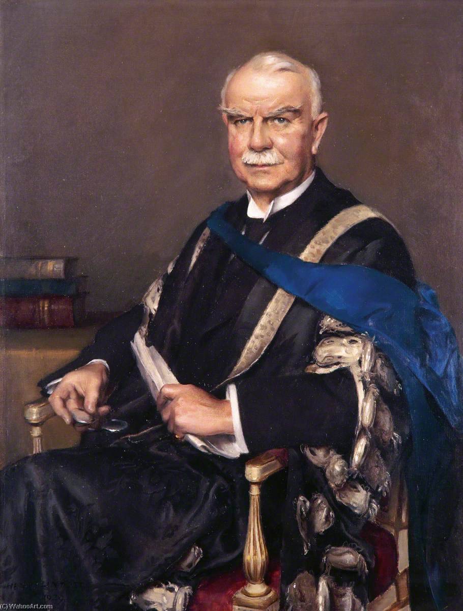 Wikioo.org - The Encyclopedia of Fine Arts - Painting, Artwork by Henry John Lintott - Professor Sir James Alfred Ewing (1855–1935), KCB, FRS