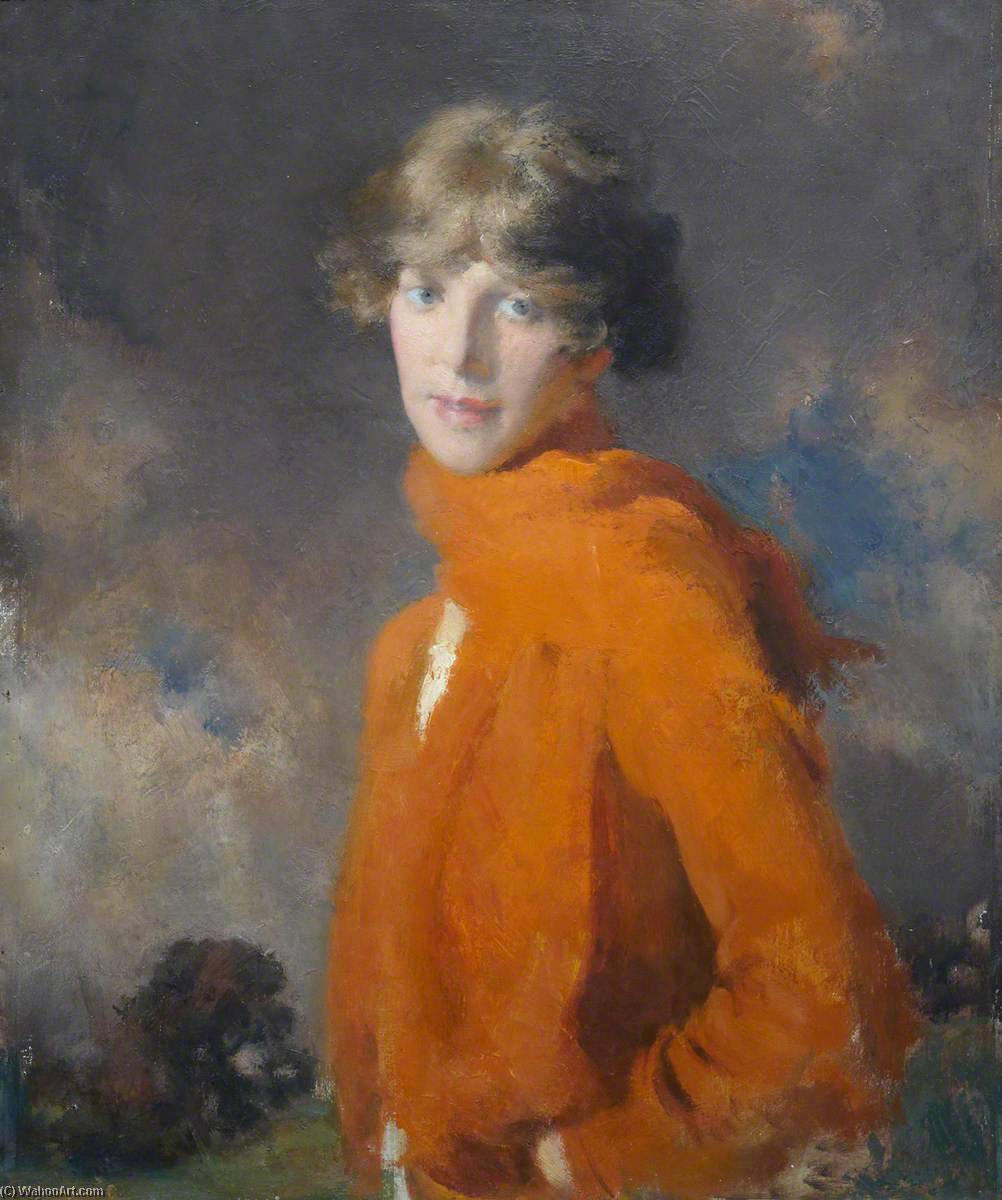 Wikioo.org - The Encyclopedia of Fine Arts - Painting, Artwork by Henry John Lintott - Orange and Grey