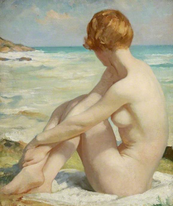 Wikioo.org - The Encyclopedia of Fine Arts - Painting, Artwork by Thomas Martine Ronaldson - The Bather