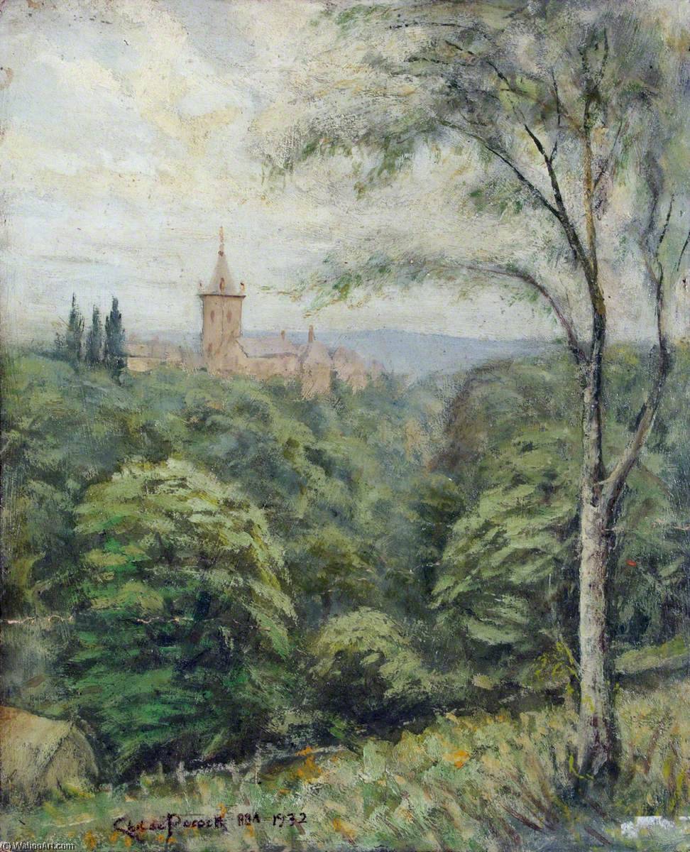 Wikioo.org - The Encyclopedia of Fine Arts - Painting, Artwork by Henry Childe Pocock - View of St Josephs, Mill Hill from Highwood Hill