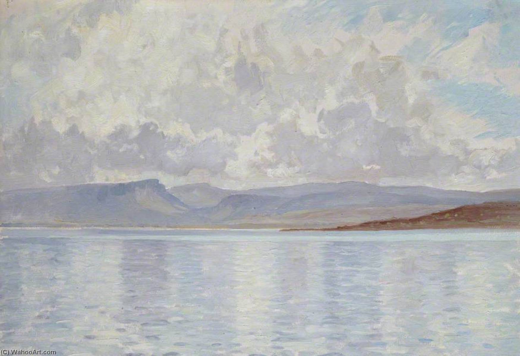 Wikioo.org - The Encyclopedia of Fine Arts - Painting, Artwork by Lindsay Grandison Macarthur - Cloud Reflections, Sea of Galilee