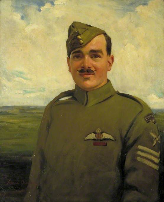 Wikioo.org - The Encyclopedia of Fine Arts - Painting, Artwork by Cowan Dobson - Sergeant Mottershead (1893–1917), VC, DCM, Royal Flying Corps