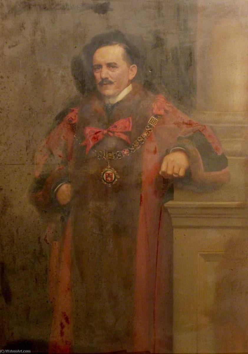 Wikioo.org - The Encyclopedia of Fine Arts - Painting, Artwork by Noel Denholm Davis - Albert Ball, JP, Mayor of Nottingham (1909–1910)