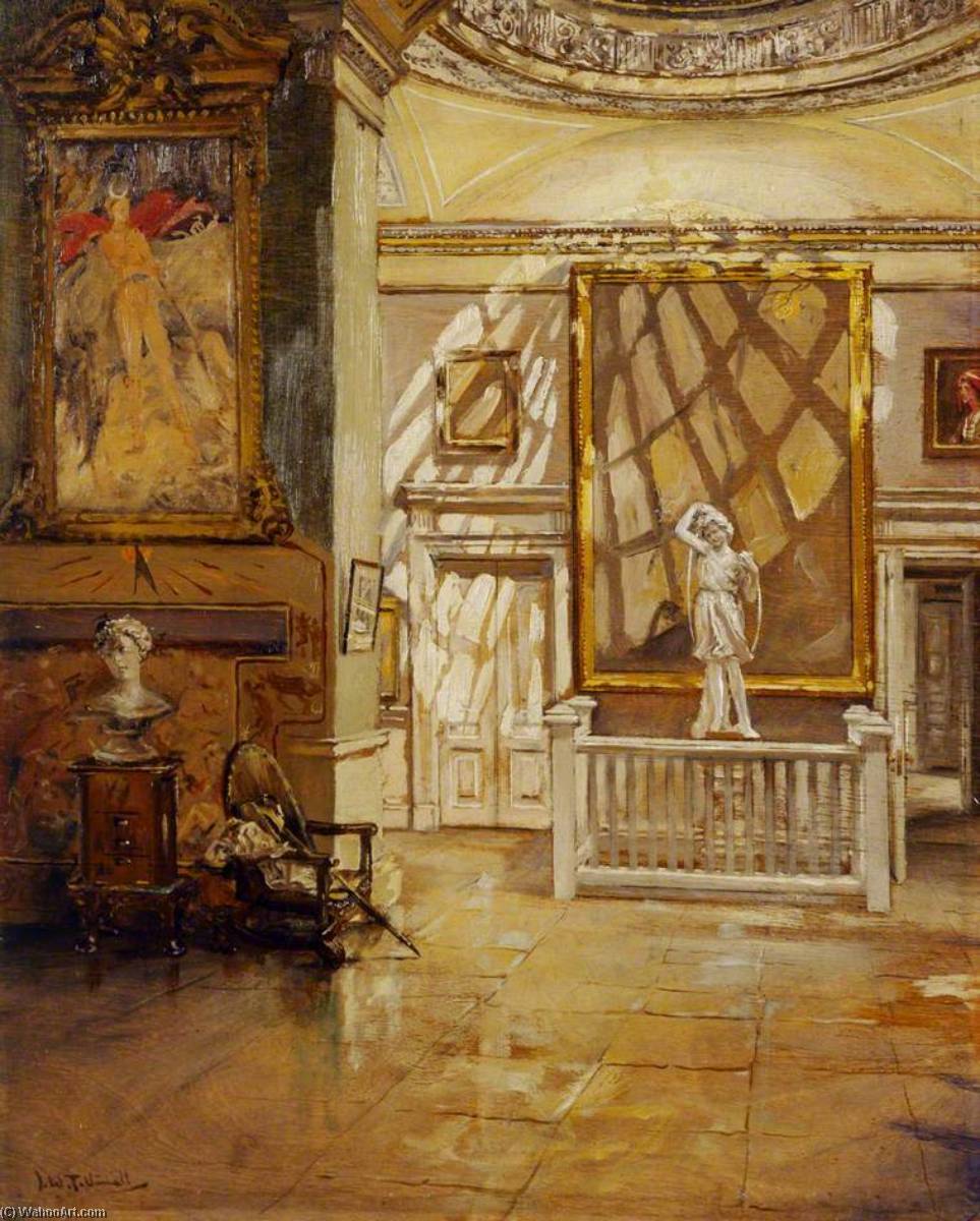 Wikioo.org - The Encyclopedia of Fine Arts - Painting, Artwork by Joseph William Topham Vinall - North East Anteroom from the Green Velvet Room