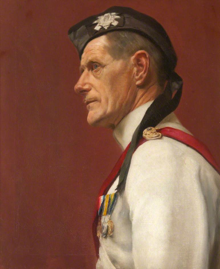 Wikioo.org - The Encyclopedia of Fine Arts - Painting, Artwork by John Bulloch Souter - Portrait of an Unknown Officer