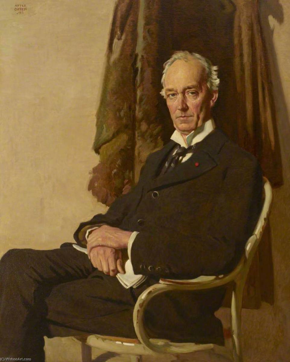 Wikioo.org - The Encyclopedia of Fine Arts - Painting, Artwork by John Bulloch Souter - The Right Honourable George Allardice (1865–1934), Baron Riddell of Walton Heath, Honorary Fellow of the Royal College of Obstetricians and Gynaecologists and Benefactor