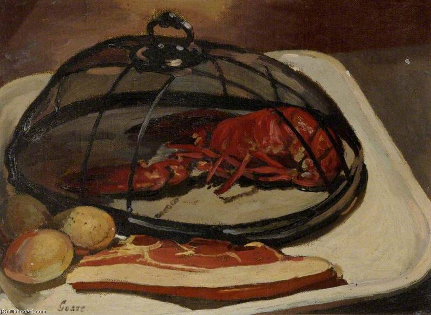 Wikioo.org - The Encyclopedia of Fine Arts - Painting, Artwork by Laura Sylvia Gosse - Still Life with a Lobster