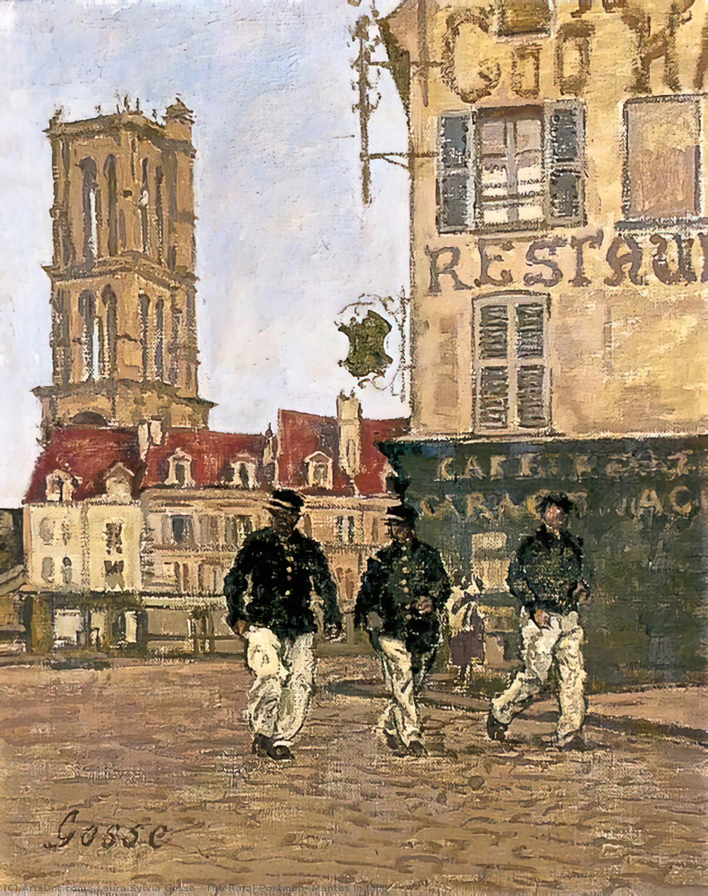 WikiOO.org - Εγκυκλοπαίδεια Καλών Τεχνών - Ζωγραφική, έργα τέχνης Laura Sylvia Gosse - The Rural Postmen, Mantes la Jolie