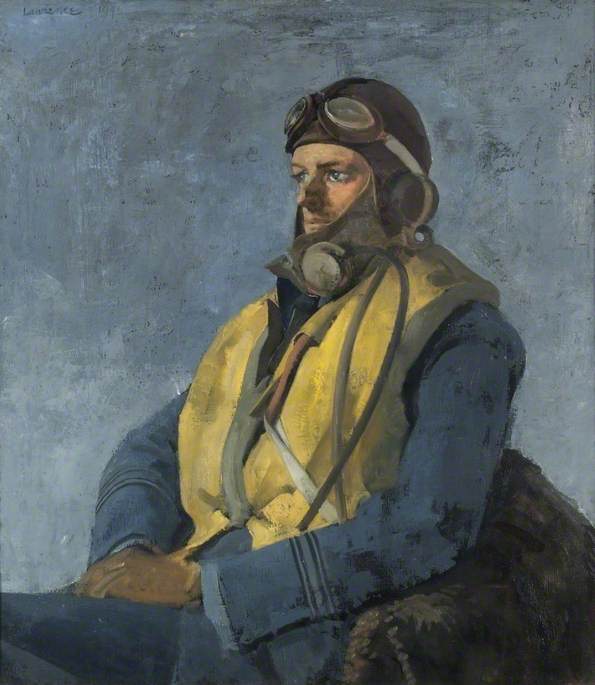 Wikioo.org - The Encyclopedia of Fine Arts - Painting, Artwork by Alfred Kingsley Lawrence - Squadron Leader Humphrey Trench Gilbert (1919–1942), DFC