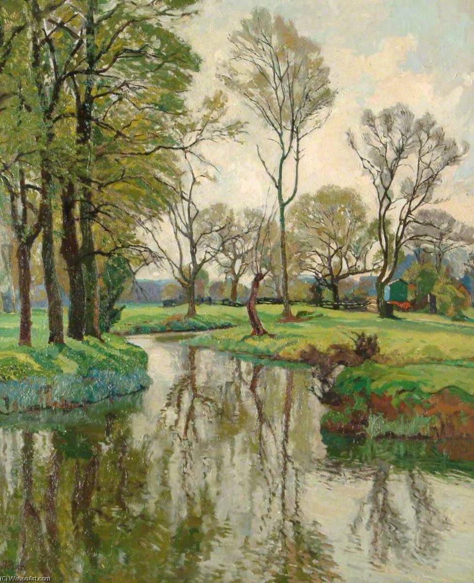 Wikioo.org - The Encyclopedia of Fine Arts - Painting, Artwork by John Anthony Park - Spring on the Stour