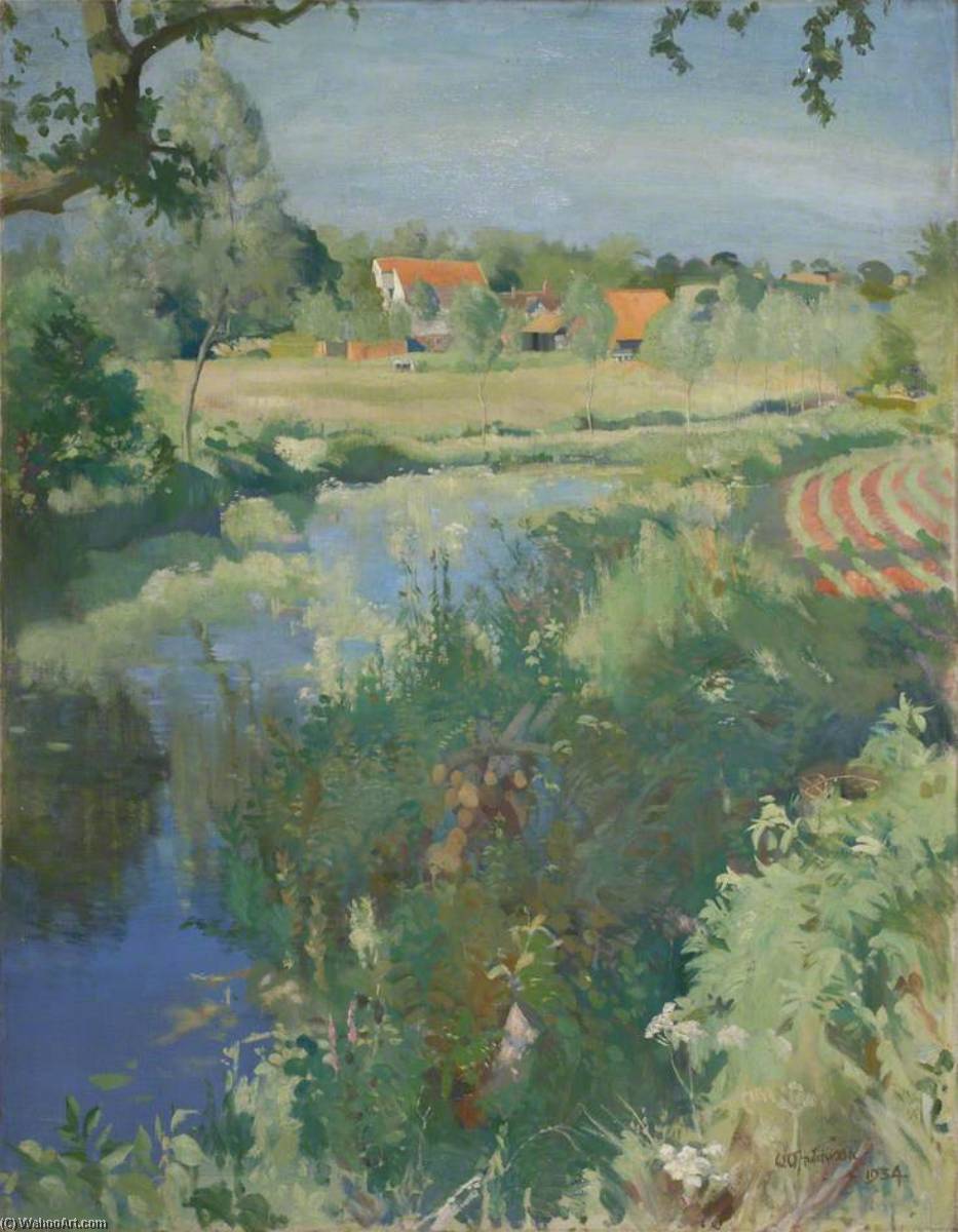Wikioo.org - The Encyclopedia of Fine Arts - Painting, Artwork by William Oliphant Hutchison - Letheringham Mill