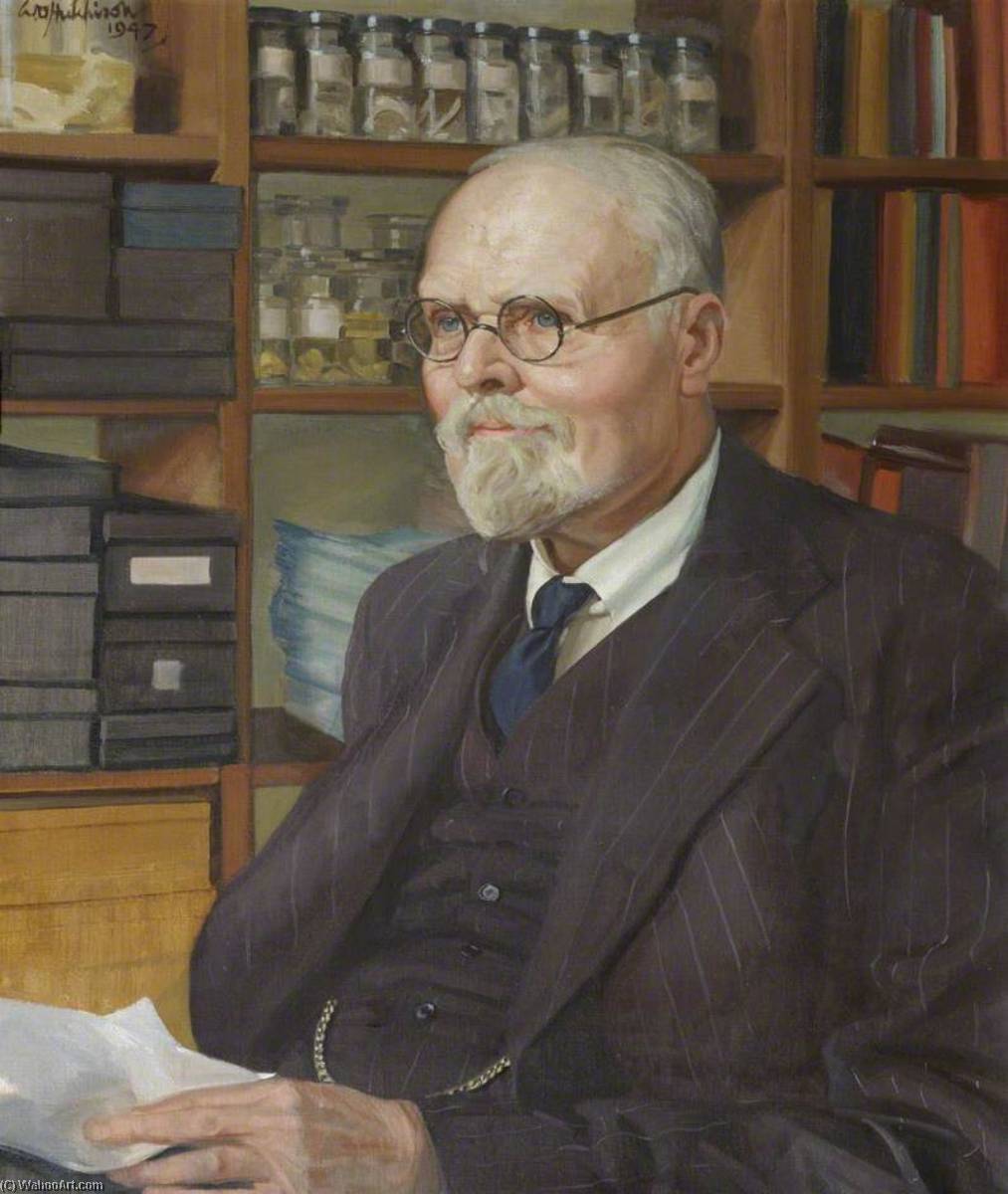 Wikioo.org - The Encyclopedia of Fine Arts - Painting, Artwork by William Oliphant Hutchison - Francis Hugh Adam Marshall (1878–1949), CBE, ScD, FRS, Reader in Agricultural Physiology (1919–1949), Fellow (1919–1949)