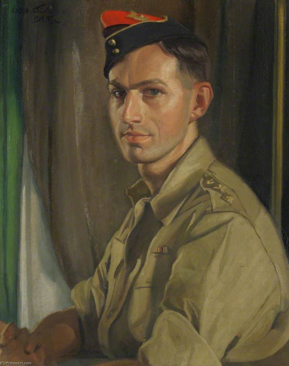 Wikioo.org - The Encyclopedia of Fine Arts - Painting, Artwork by William Oliphant Hutchison - Lieutenant Hutchison of the Royal Artillery, Son of the Artist