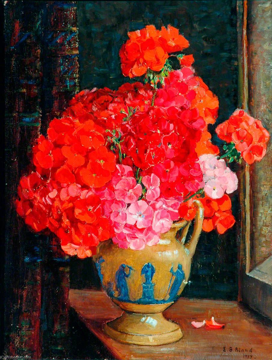 Wikioo.org - The Encyclopedia of Fine Arts - Painting, Artwork by Emily Beatrice Bland - Geraniums