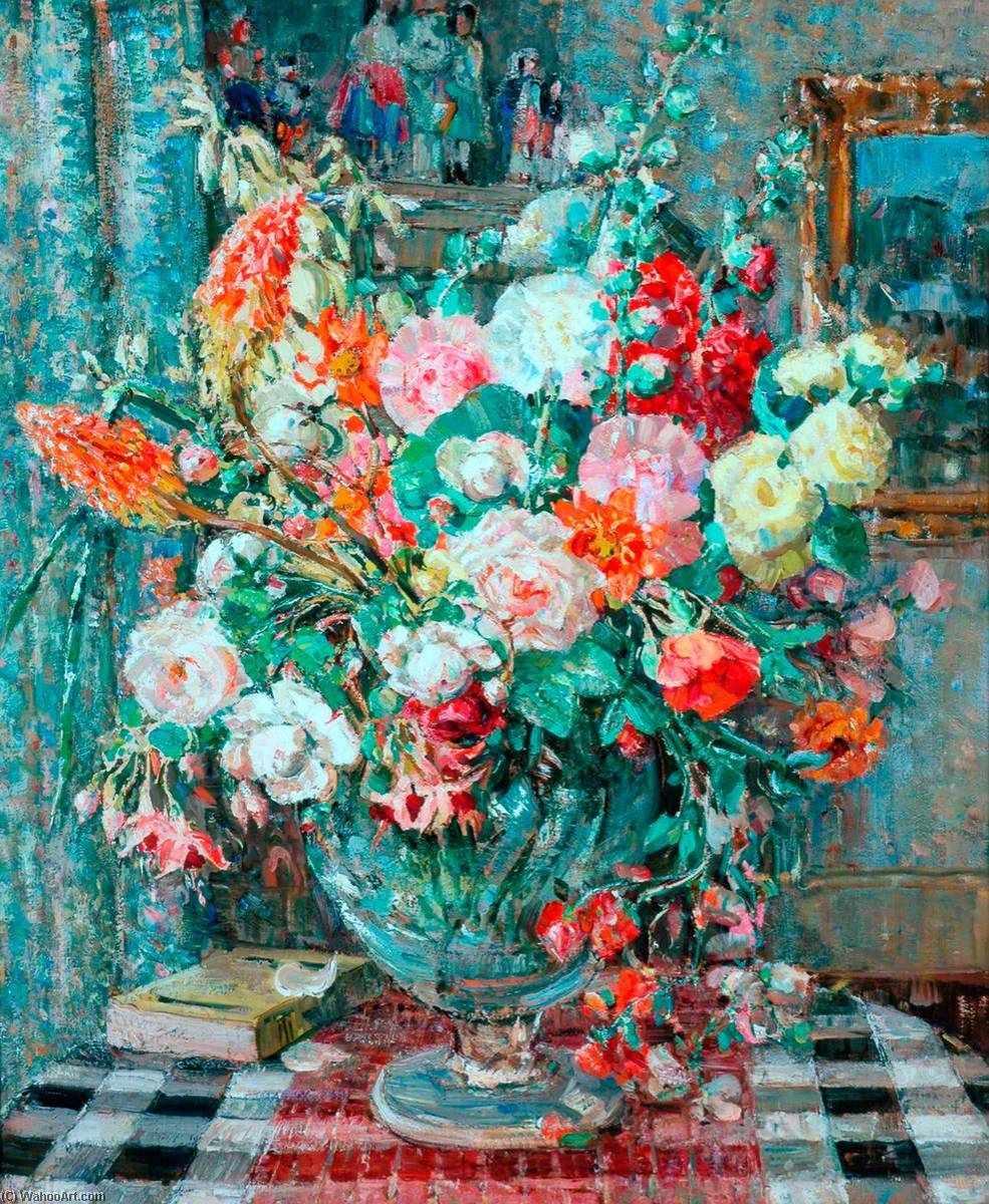 Wikioo.org - The Encyclopedia of Fine Arts - Painting, Artwork by Emily Beatrice Bland - Flowers in a Vase