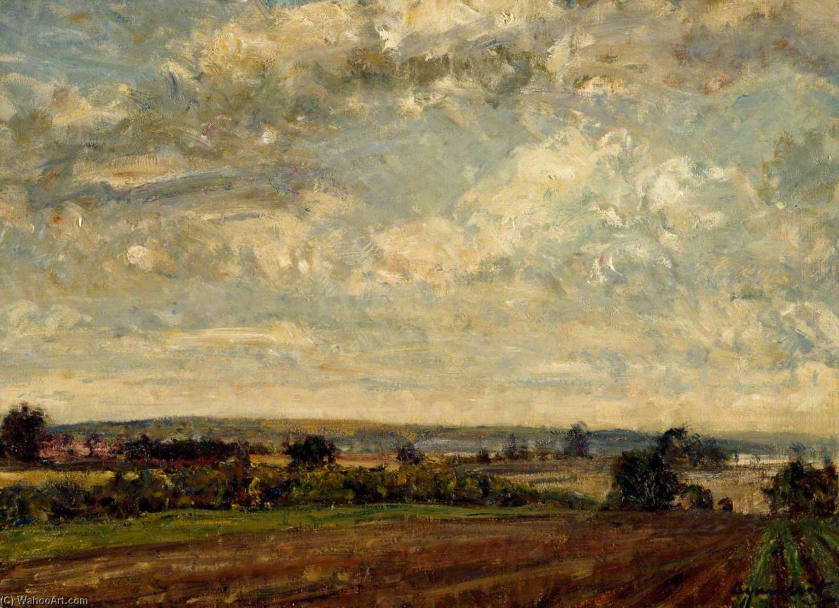 Wikioo.org - The Encyclopedia of Fine Arts - Painting, Artwork by Reginald Grange Brundrit - English Landscape