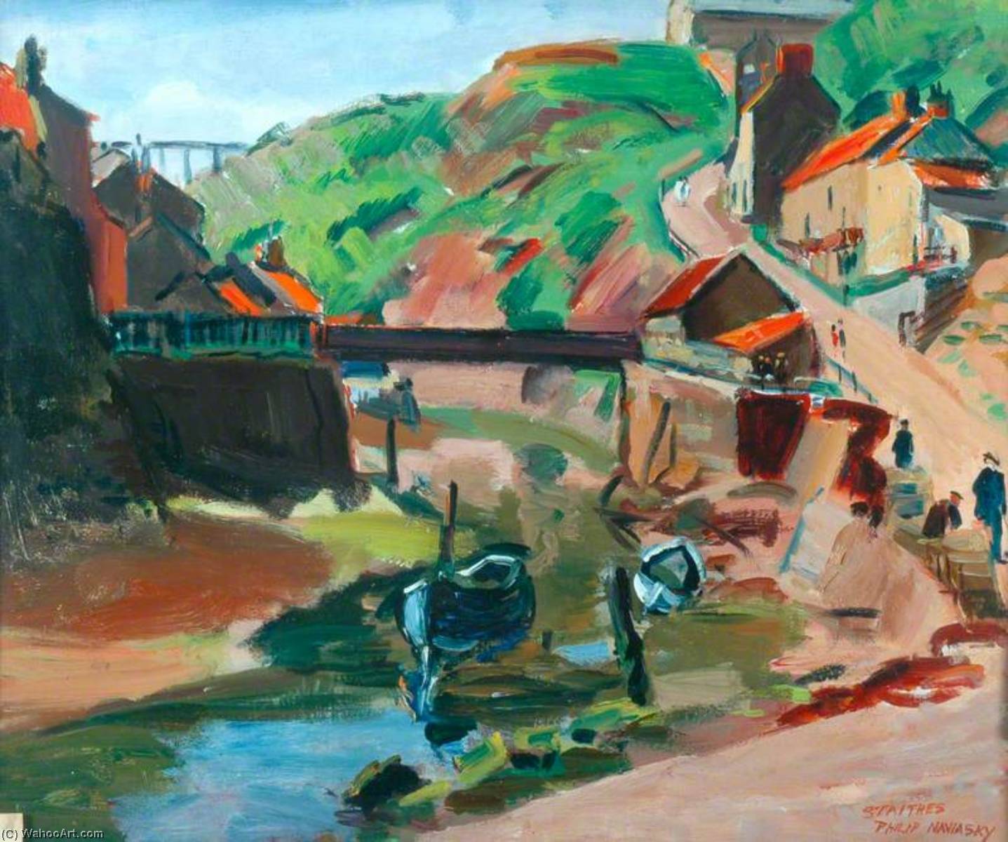 Wikioo.org - The Encyclopedia of Fine Arts - Painting, Artwork by Philip Naviasky - Staithes