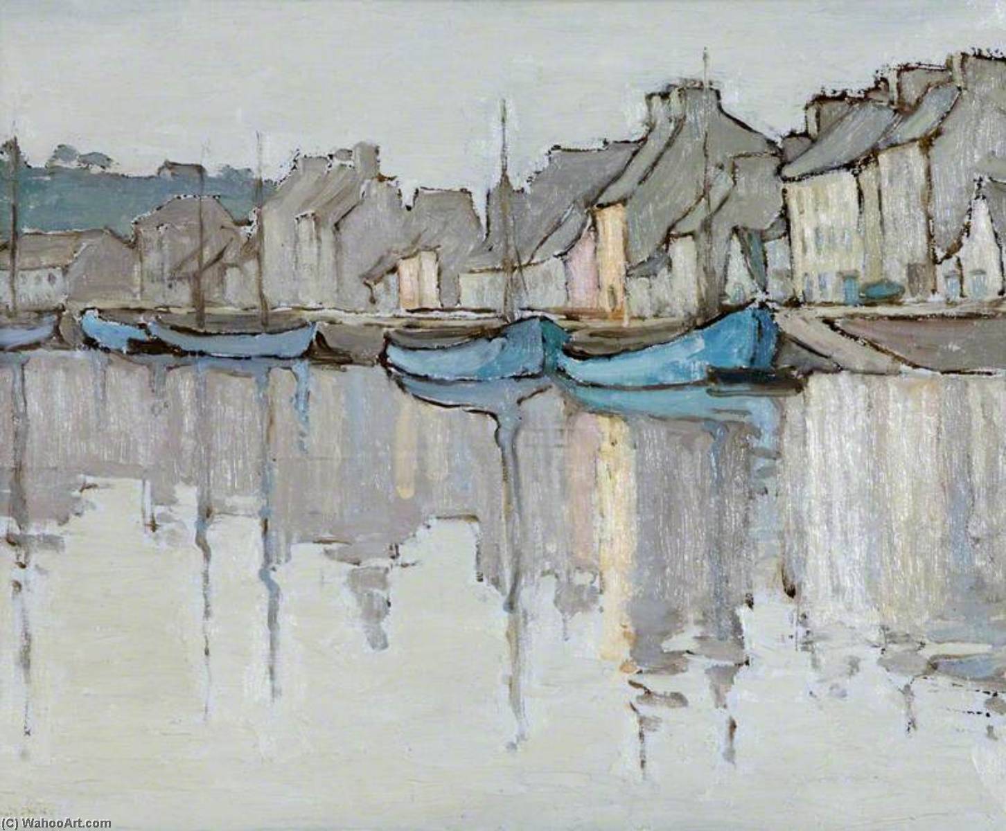 Wikioo.org - The Encyclopedia of Fine Arts - Painting, Artwork by Georgina Moutray Kyle - Evening at Camaret, France