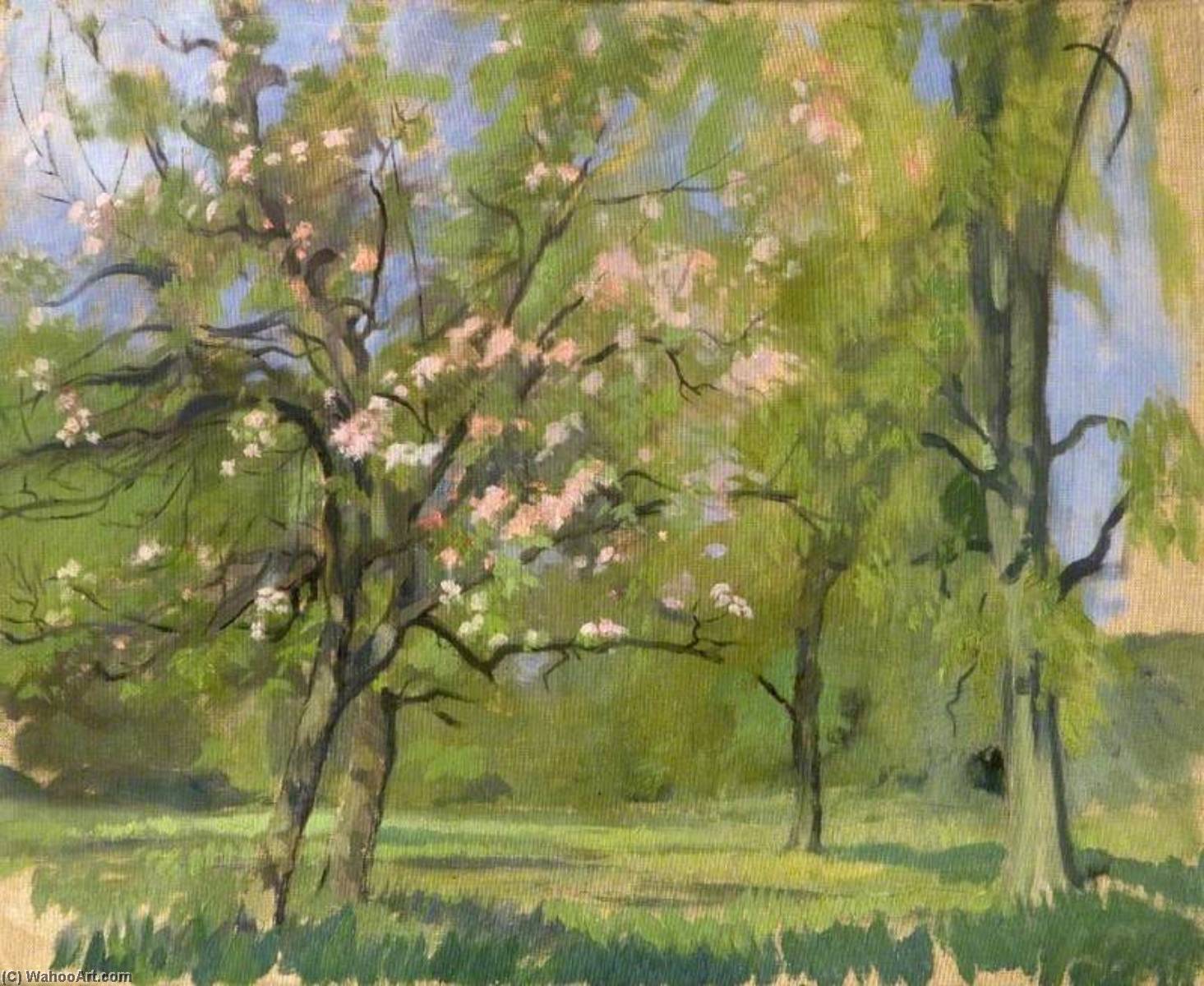 Wikioo.org - The Encyclopedia of Fine Arts - Painting, Artwork by Bertha Ridley Bell - Apple Blossom
