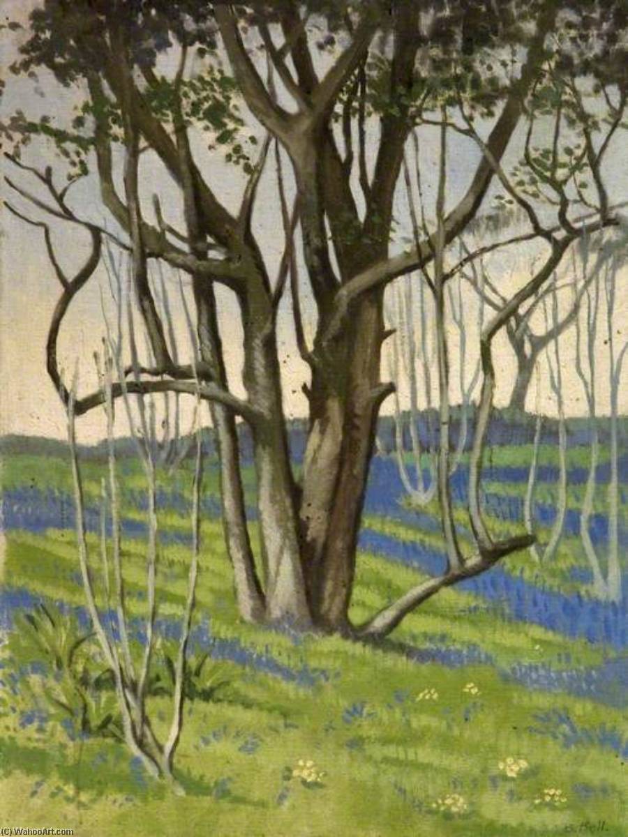 Wikioo.org - The Encyclopedia of Fine Arts - Painting, Artwork by Bertha Ridley Bell - Bluebell Wood