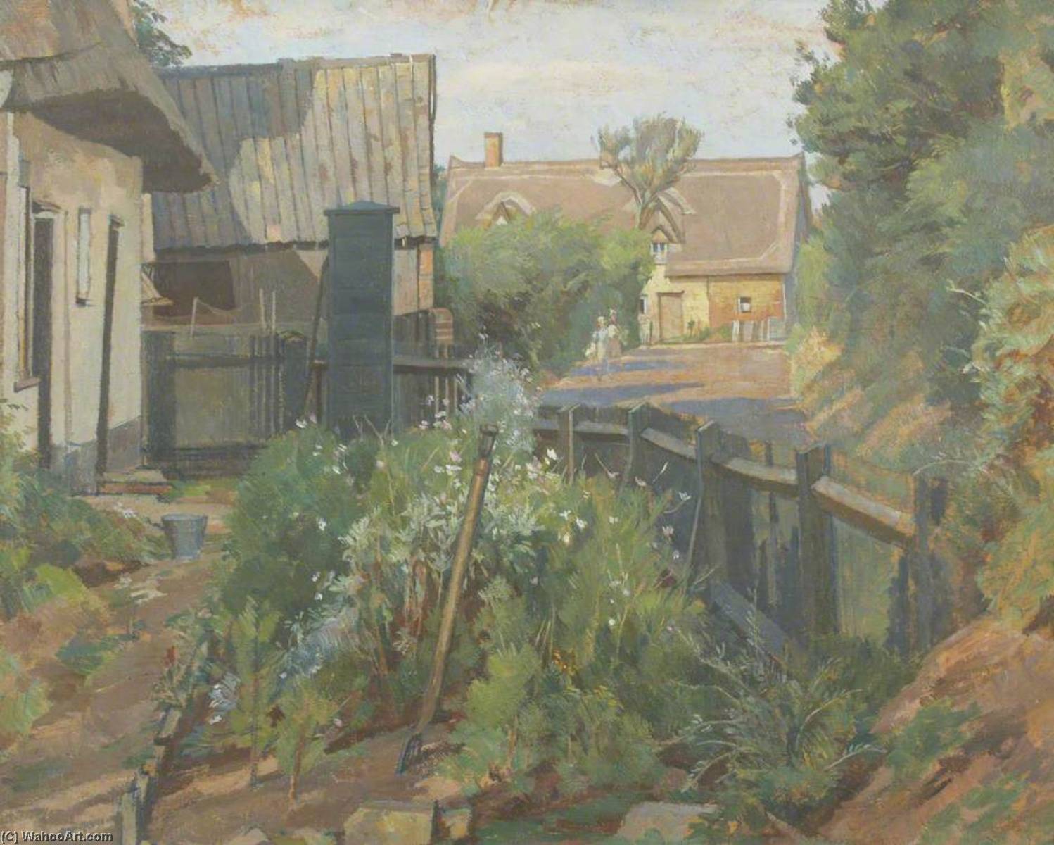 Wikioo.org - The Encyclopedia of Fine Arts - Painting, Artwork by Percy Frederick Horton - Coates Corner, Assington, Suffolk
