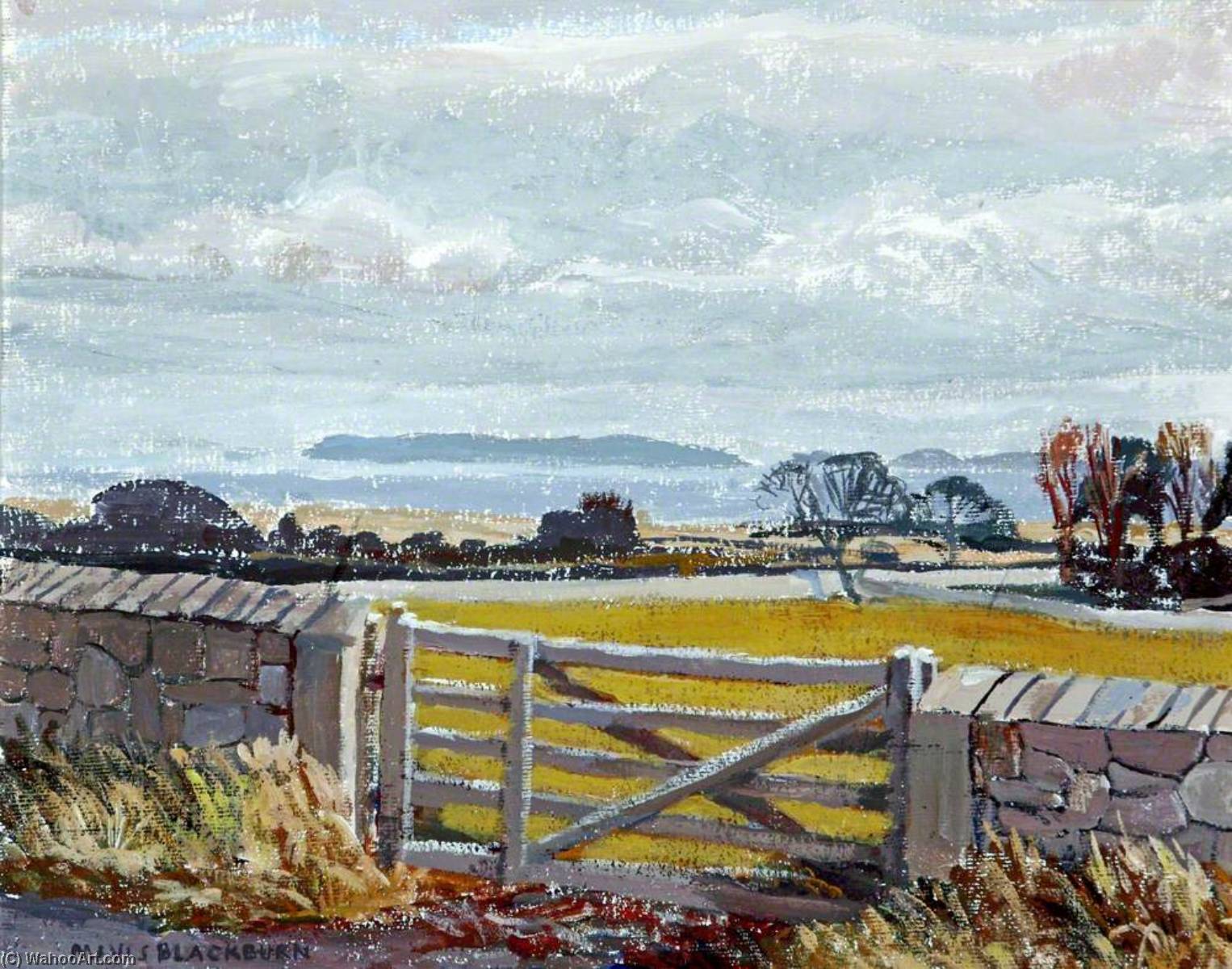 Wikioo.org - The Encyclopedia of Fine Arts - Painting, Artwork by Mavis Blackburn - The Great Orme from Anglesey
