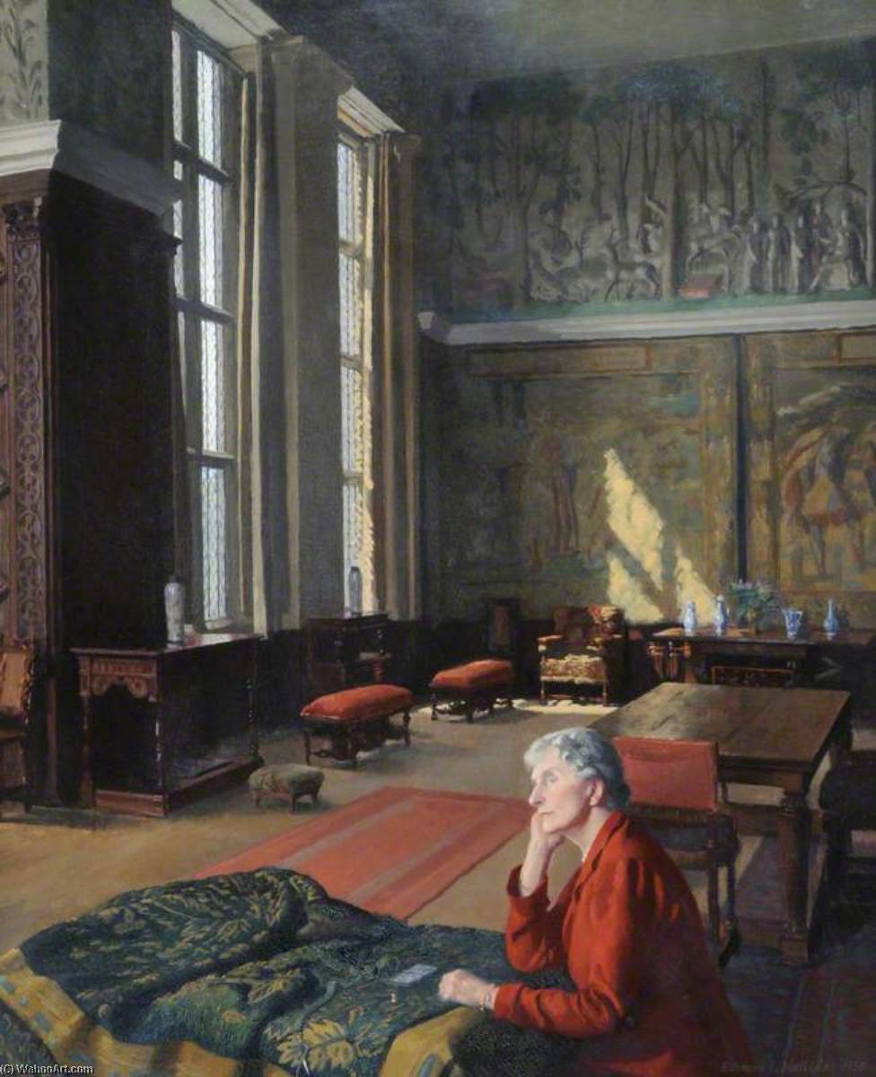 Wikioo.org - The Encyclopedia of Fine Arts - Painting, Artwork by Edward Irvine Halliday - Evelyn Fitzmaurice (1870–1960), Duchess of Devonshire