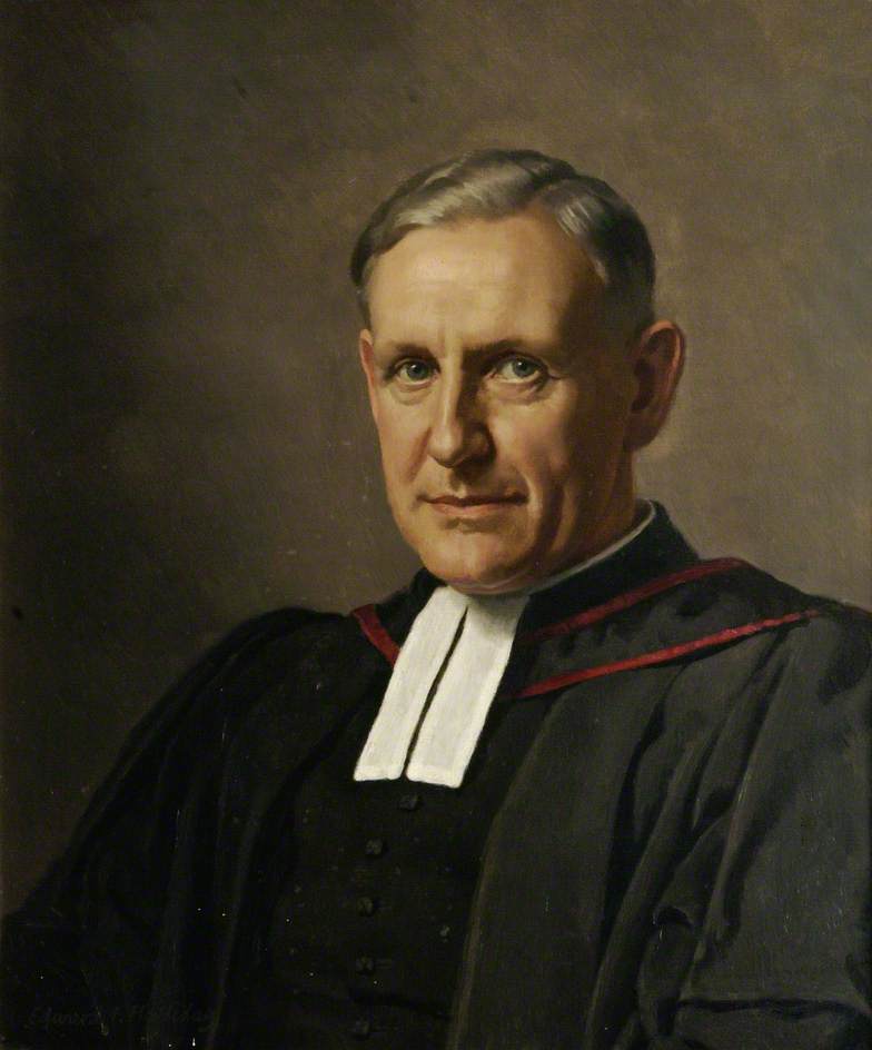Wikioo.org - The Encyclopedia of Fine Arts - Painting, Artwork by Edward Irvine Halliday - Reverend Canon Arthur Couratin, Former Principal of St Stephen's House