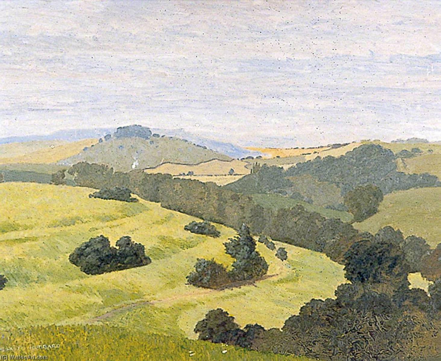 Wikioo.org - The Encyclopedia of Fine Arts - Painting, Artwork by Eric Hesketh Hubbard - Charlton Forest from Goodwood, West Sussex