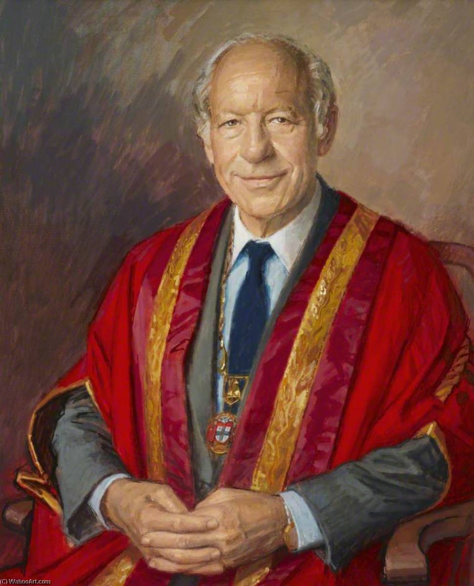 Wikioo.org - The Encyclopedia of Fine Arts - Painting, Artwork by Michael Noakes - Professor Michael Rosen (b.1927), President of the College of Anaesthetists (1988–1991)