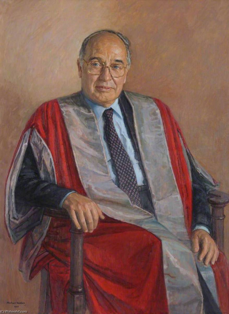 Wikioo.org - The Encyclopedia of Fine Arts - Painting, Artwork by Michael Noakes - Michael Francis Atiyah (b.1928), OM, FRS, FRSE, Master (1990–1998), Mathematician