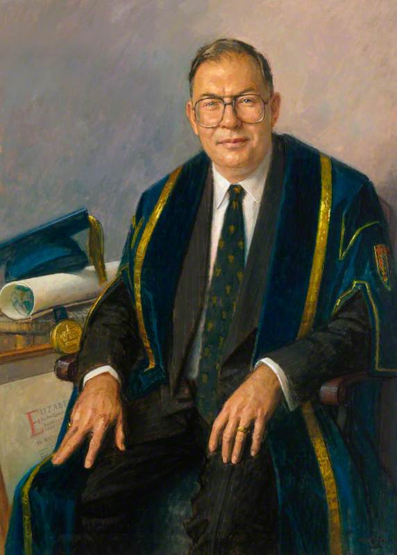 Wikioo.org - The Encyclopedia of Fine Arts - Painting, Artwork by Michael Noakes - Professor Graham Zellick, Principal of Queen Mary and Westfield College (1990–1998)