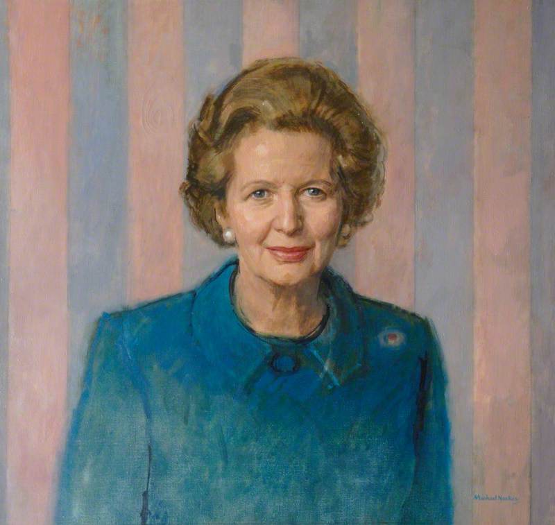 Wikioo.org - The Encyclopedia of Fine Arts - Painting, Artwork by Michael Noakes - Margaret Hilda Thatcher, née Roberts (b.1925), Baroness Thatcher, LG, OM, PC, FRS
