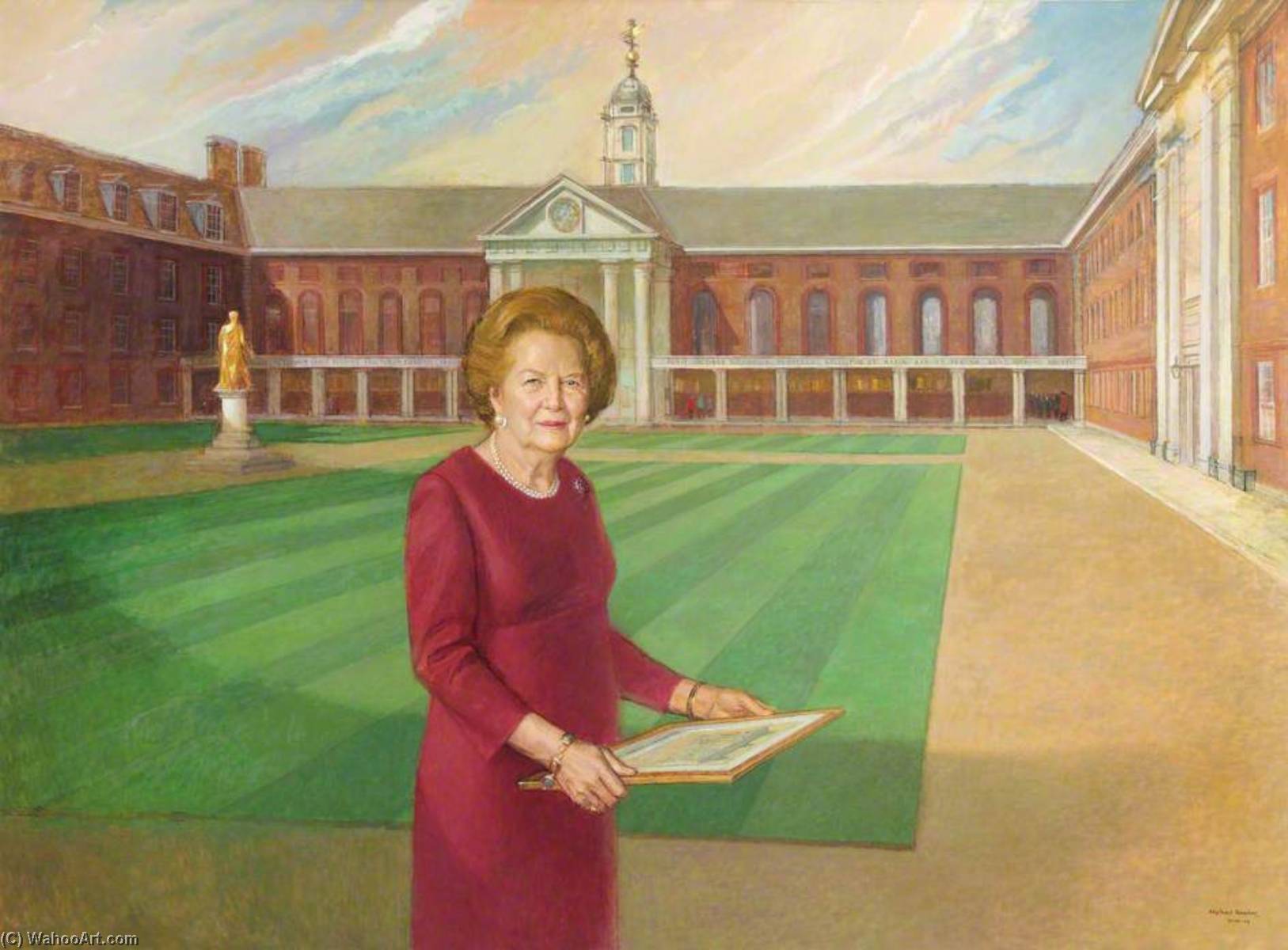 Wikioo.org - The Encyclopedia of Fine Arts - Painting, Artwork by Michael Noakes - Dame Margaret Thatcher (b.1925)