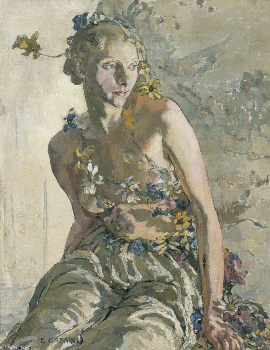 WikiOO.org - Encyclopedia of Fine Arts - Lukisan, Artwork Ethel Leontine Gabain - The Nymph