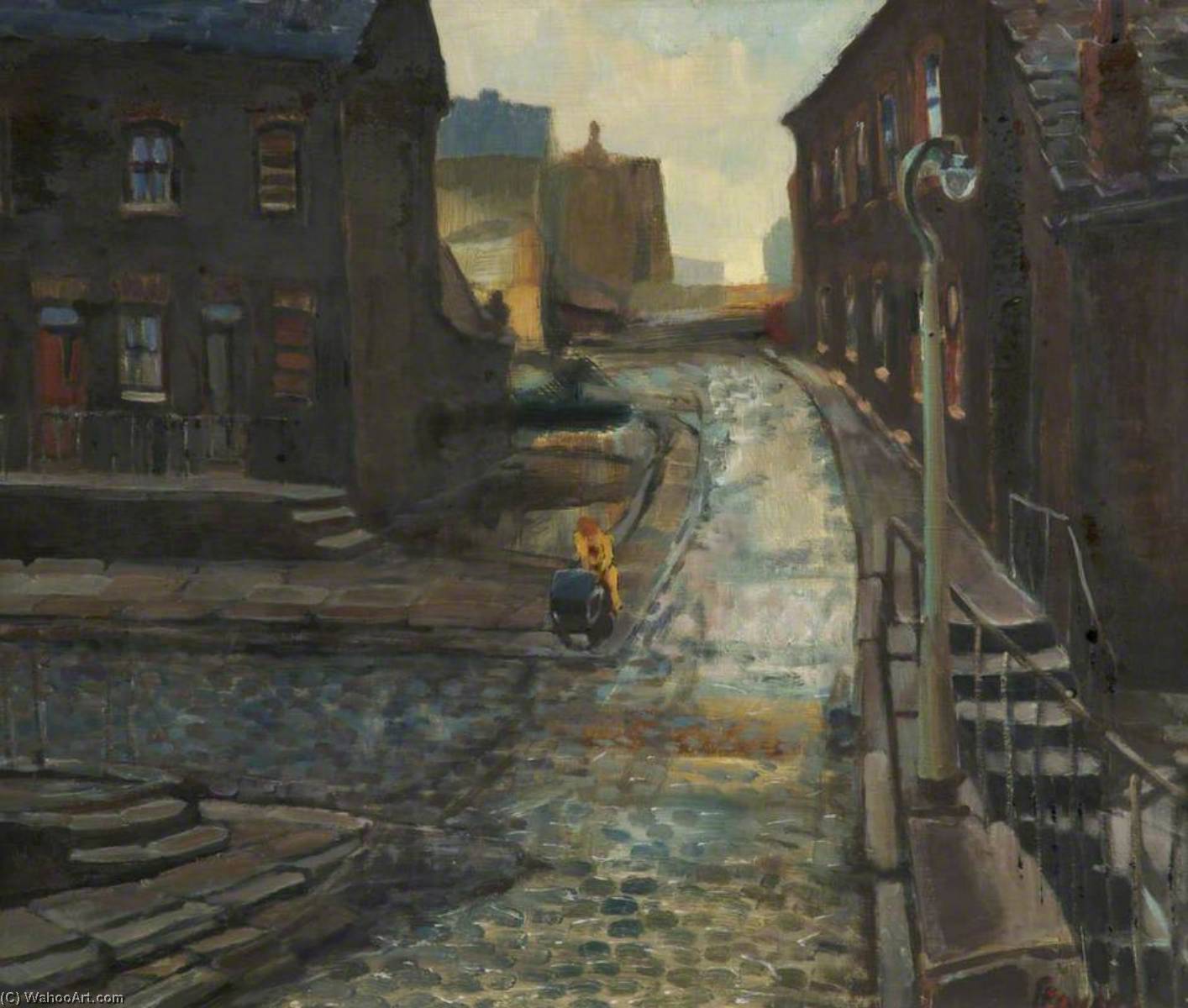 Wikioo.org - The Encyclopedia of Fine Arts - Painting, Artwork by Edward William Finley - Terraced Houses
