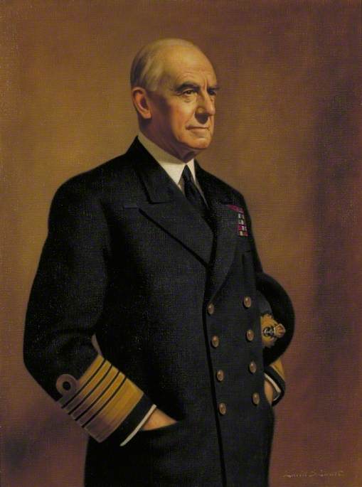 Wikioo.org - The Encyclopedia of Fine Arts - Painting, Artwork by David Shanks Ewart - Admiral of the Fleet Sir Dudley Pound (1877–1943), GCB, OM, GCVO
