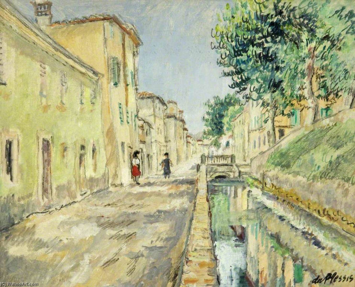 Wikioo.org - The Encyclopedia of Fine Arts - Painting, Artwork by Enslin Du Plessis - Via del Fossa, Lucca, Italy