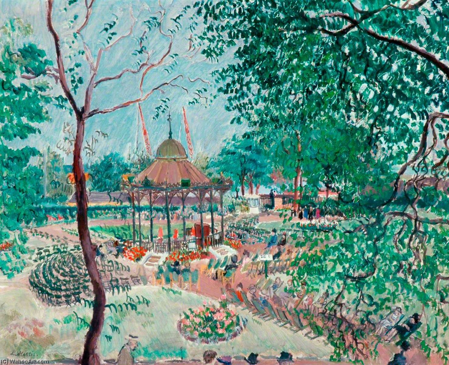 Wikioo.org - The Encyclopedia of Fine Arts - Painting, Artwork by Enslin Du Plessis - The Bandstand