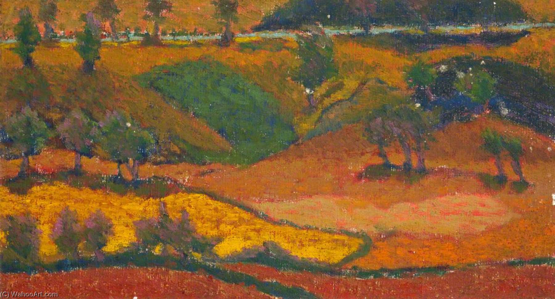 Wikioo.org - The Encyclopedia of Fine Arts - Painting, Artwork by Ernest Zobole - Rhondda Landscape