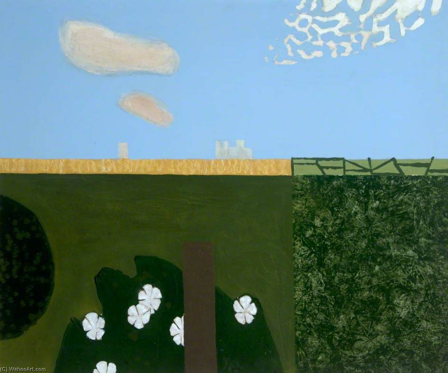Wikioo.org – L'Enciclopedia delle Belle Arti - Pittura, Opere di Kenneth Rowntree - vista in lontananza di York