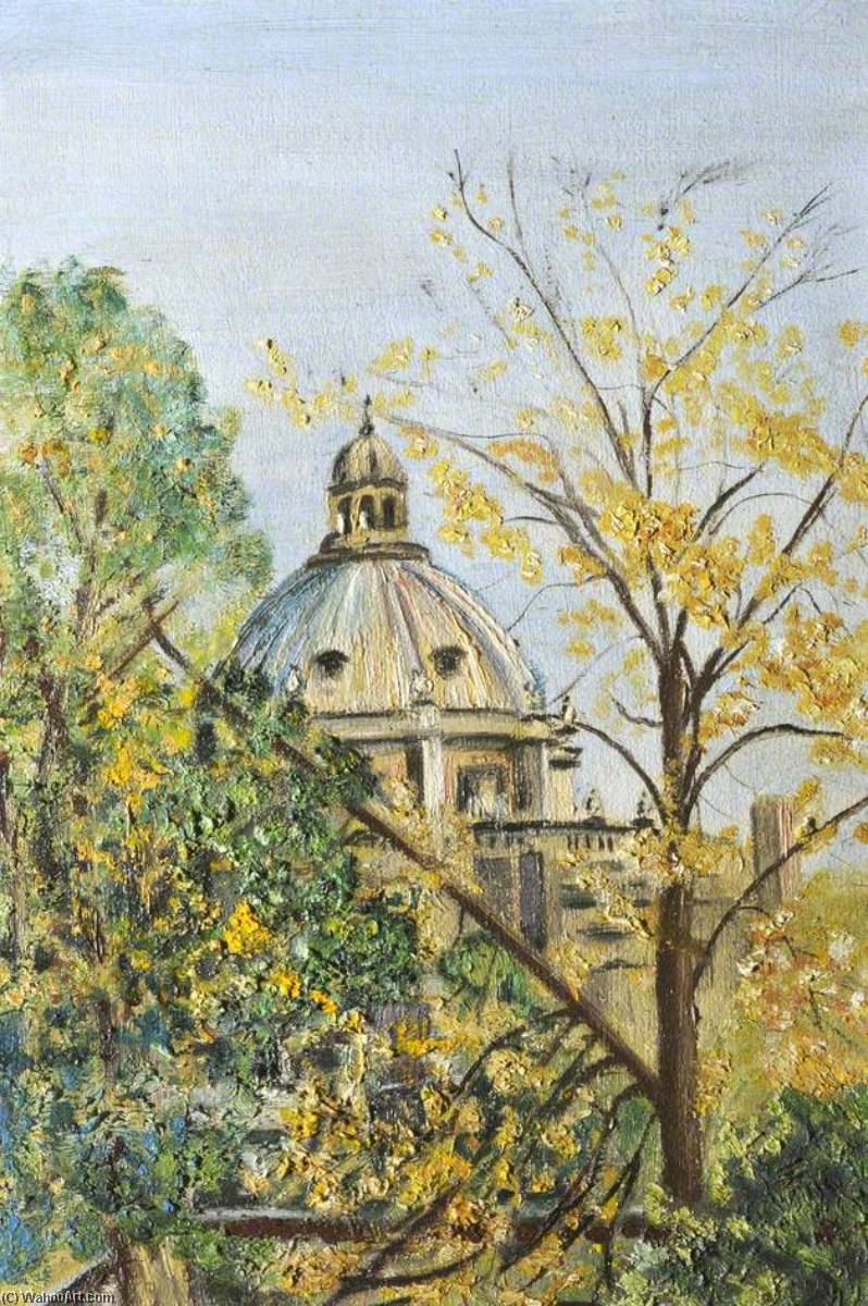 Wikioo.org - The Encyclopedia of Fine Arts - Painting, Artwork by Cyril Norman Hinshelwood - View from Exeter College Fellows' Garden