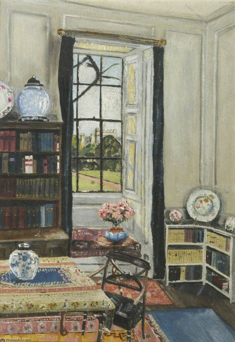 Wikioo.org - The Encyclopedia of Fine Arts - Painting, Artwork by Cyril Norman Hinshelwood - Interior of Hinshelwood's Room